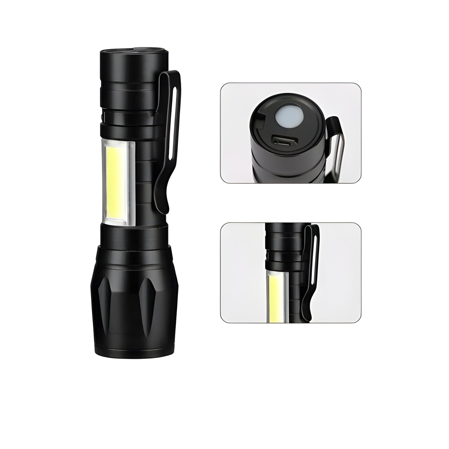 ATAK™ Şarjlı LED El Feneri | 3 Fonksiyonlu