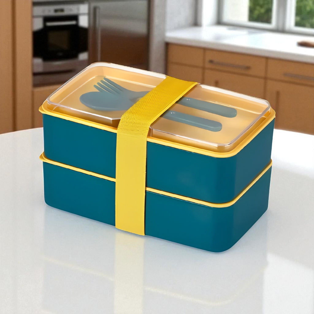 Ortadan Bölmeli 2 Katlı Saklama Kabı | Lunch Box