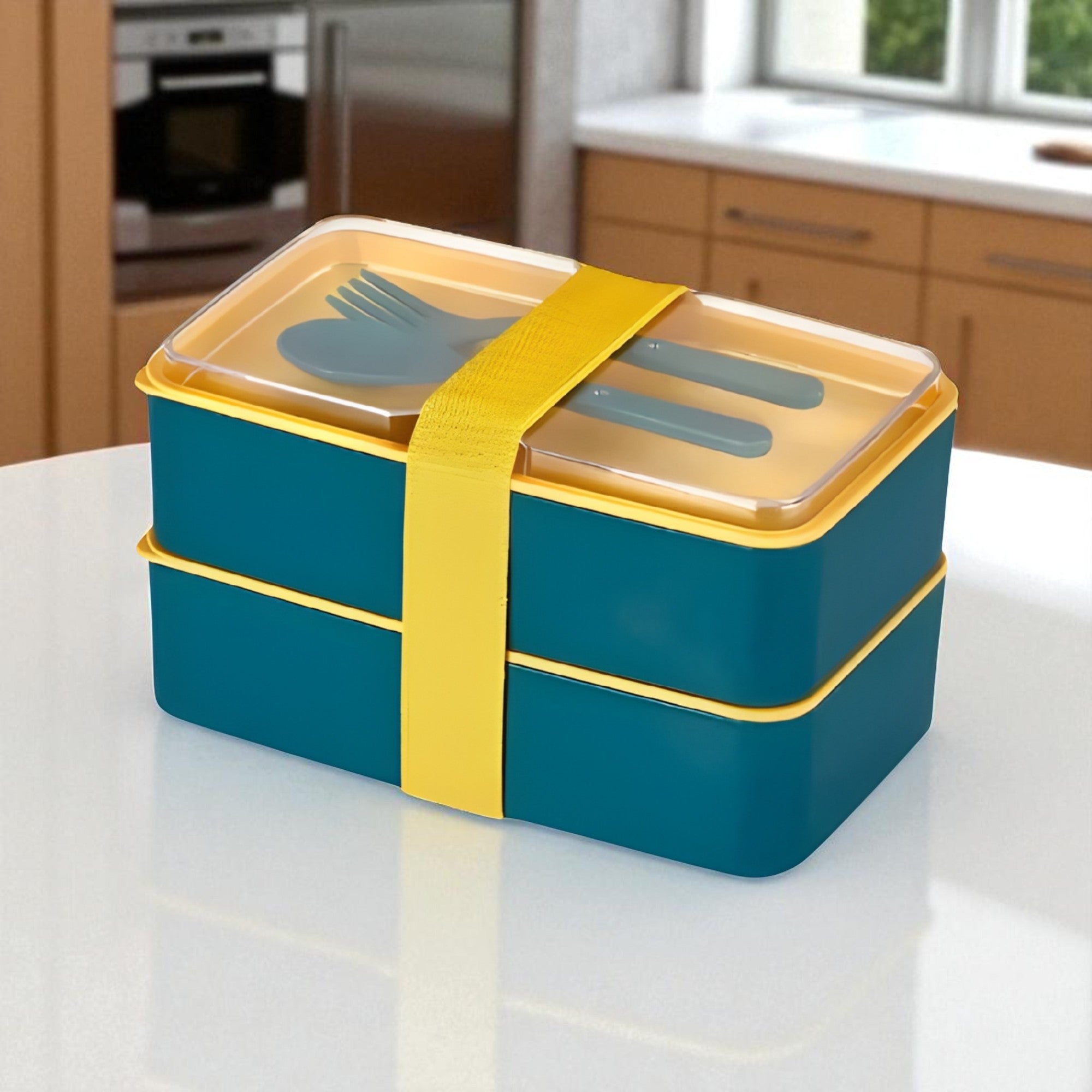 Ortadan Bölmeli 2 Katlı Saklama Kabı | Lunch Box