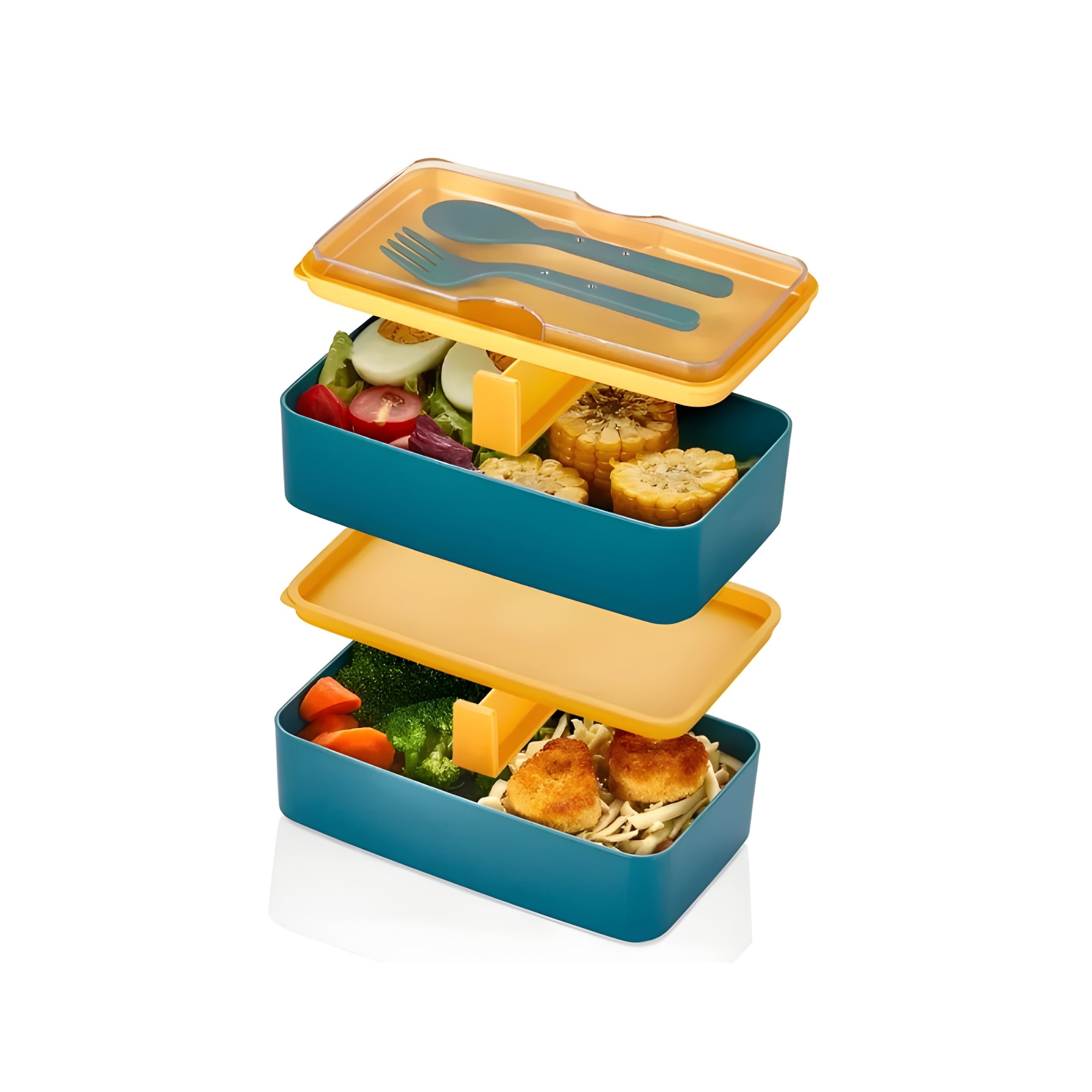 Ortadan Bölmeli 2 Katlı Saklama Kabı | Lunch Box