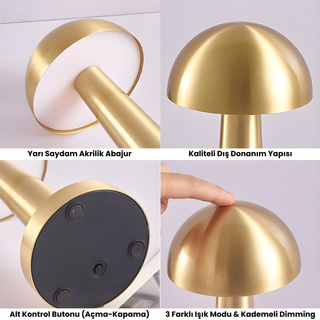 ATAK™ Mantar Led Masa Lambası