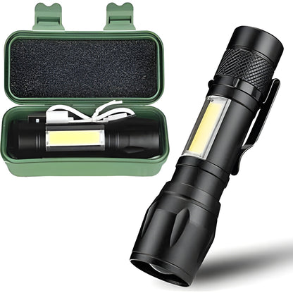 ATAK™ Şarjlı LED El Feneri | 3 Fonksiyonlu
