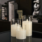 3'lü Led Mum Seti Masa Lambası