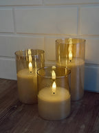 3'lü Led Mum Seti Masa Lambası