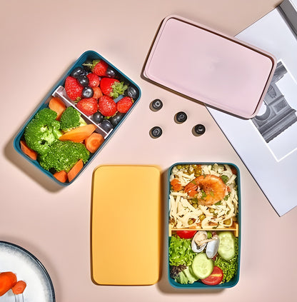 Ortadan Bölmeli 2 Katlı Beslenme Kabı | Lunch Box