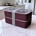 Ortadan Bölmeli 2 Katlı Saklama Kabı | Lunch Box
