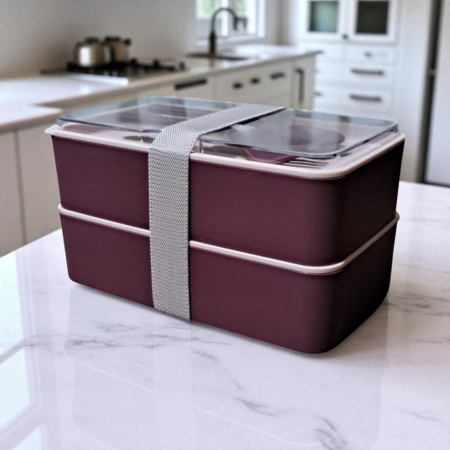 Ortadan Bölmeli 2 Katlı Beslenme Kabı | Lunch Box